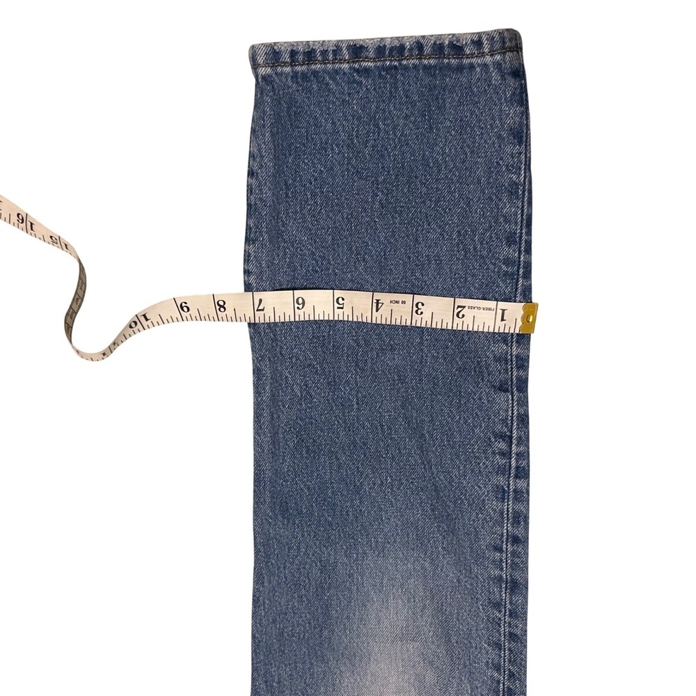 Levis Premium 501 Original Fit Jeans Womens 27x30 Medium Wash Blue Straight Leg - Picture 9 of 11